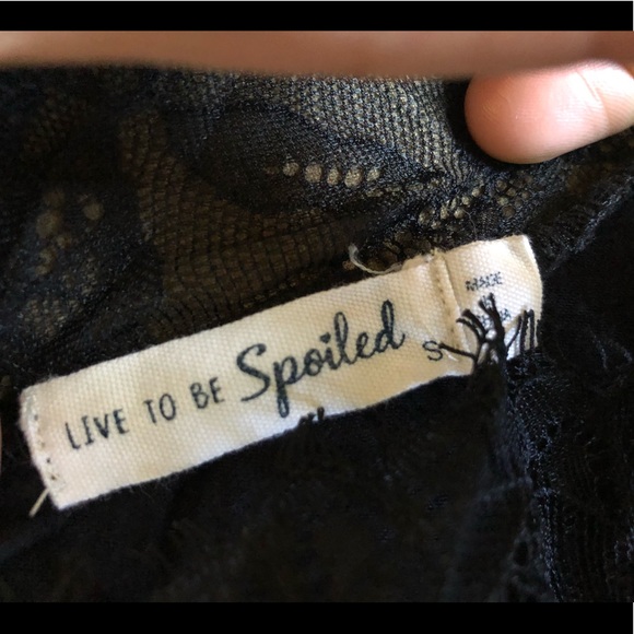 Super Cute Sexy Lace Live to be Spoiled Tank Top S - Picture 6 of 8